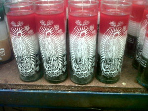 VELADORA SERIGRAFIADA VASO DELGADO